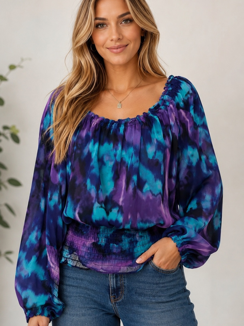Michael Kors Colorful Sheer Small Top EUC Business Casual